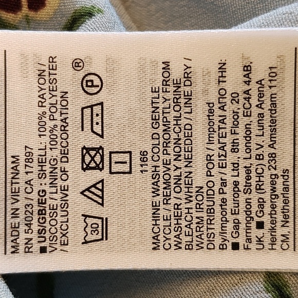 New DOEN Floral Camisole Top with Red Accents - Picture 16 of 16